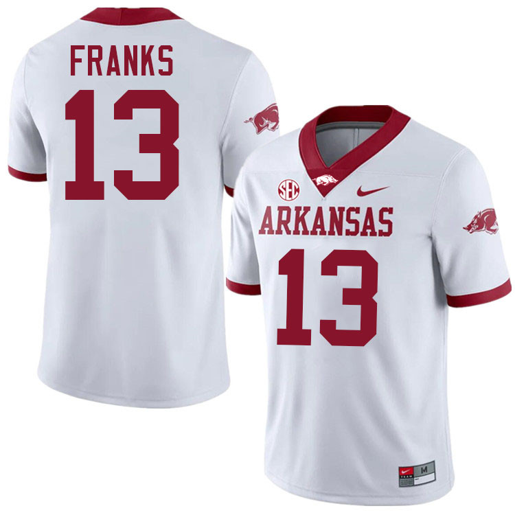 Feleipe Franks Arkansas Jersey,Arkansas Razorbacks #13 Feleipe Franks Jersey Youth College-White